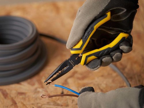 STA074363 STANLEY® ControlGrip™ Long Nose Cutting Pliers 150mm (6in)
