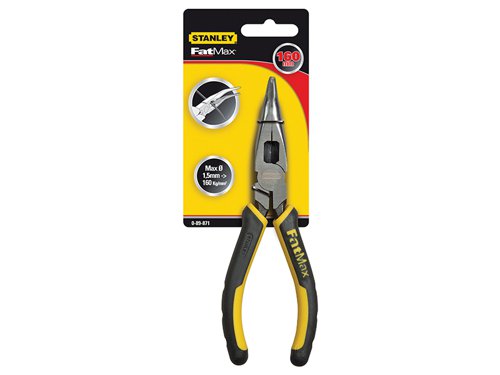 STA089871 STANLEY® FatMax® Bent Snipe Nose Pliers 160mm (6.1/4in)