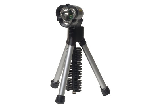 The Stanley Maxlife 369 LED Tripod Torch has 0.5W LED with 30 lumens for a bright white light. It has a strong focused light beam and shatter resistant lens run time is 40 hours.The legs are aluminium construction, and the tripod is patented hands free. There is a non-slip grip, and the head has infinite adjustable positions.Battery Life: 40 Hours.Require 3 x AA batteries.