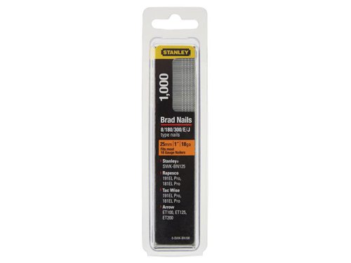 STA SWKBN100 Brad Nail 25mm (Pack 1000)