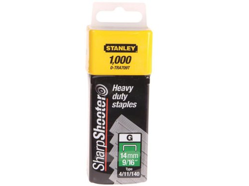 STA TRA709T Heavy-Duty Staples 14mm (Pack 1000)
