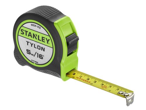 STANLEY® Hand Tools Hi-Vis Tylon Tape Measure 5m (16ft) (Width 25mm)