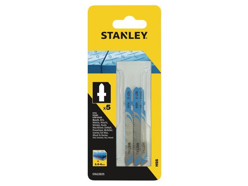 STA HSS Metal T-Shank Jigsaw Blade (Pack 5)