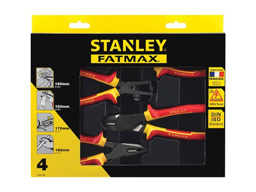 STA484489 STANLEY® FatMax® VDE Pliers Set, 4 Piece