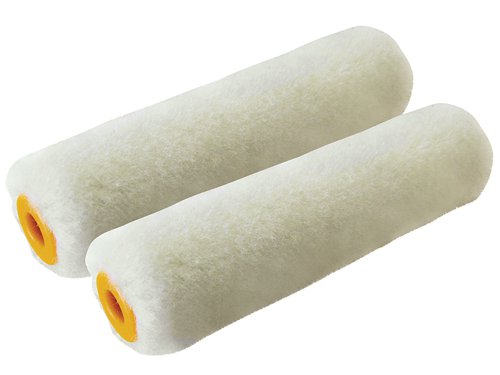 These Stanley Mini Mohair Gloss Roller Sleeves are ideal for varnish, gloss, satin finishes and low viscosity paints. They have a great holding capacity and give an even release. They are designed for a fine finish on smooth and lightly textured finishes.Specifications:Size: 100mm (4in).Diameter: 6mm wire.Pile Height: 5mm.Pack quantity: 2.
