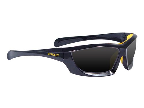 STANLEY® SY180 Full Frame Protective Eyewear with durable polycarbonate lens. Fitted with a soft rubber brow-pad and nosepiece. The temples are also rubber-tipped to further increase wearer comfort.99.9% UVA protection.1 x Pair of Stanley SY180-2D Full Frame Protective Eyewear - Smoke.