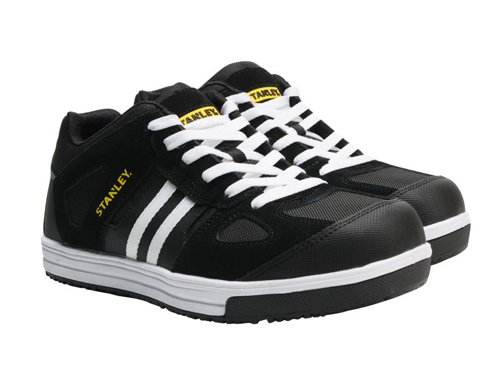 STANLEY® Clothing Cody Safety Trainers Black/White Stripe UK 10 EUR 44
