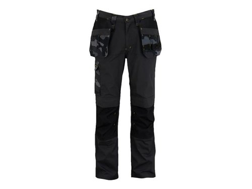 STANLEY® Clothing Dixon Slim Fit Trousers Black Camouflage Waist 32in Leg R