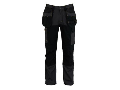 STANLEY® Clothing Dixon Slim Fit Trousers Grey/Black Waist 32in Leg R