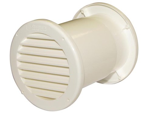 STD Round Vent, White 4in