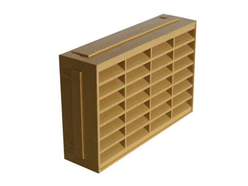 STD Louvred Airbrick Vent, Buff 9 x 6in