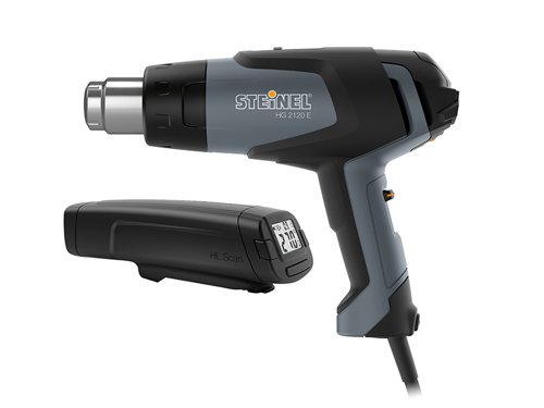 The Steinel HG2120E Car Wrapper Hot Air Gun is fitted with a 7.5m cable which provides a particularly wide action radius. This makes it ideal for wrapping work on large areas. The ceramic heater's temperature can be infinitely varied from 80-630°C at the turn of a thumbwheel. Airflow is controlled in 3 stages.The heat gun has a brushless motor and features an integrated thermal cut-out to prevent overheating. Its ergonomic handle with soft inlay allows comfortable and safe working with one hand.Supplied with a HL Scan Temperature Scanner measures the temperature of the workpiece surface whilst working on it with a hot air tool. An acoustic signal sounds as soon as heat either exceeds or falls below the ideal temperature. Its display also shows whether workpiece surface is too hot or too cold. Red means too hot, green means ideal temperature and blue means too cold.Specifications:Input Power: 2,200 Watt.Airflow: 150/150-300/300-500 l/min.Air Temperature: 80-630°C.Weight: 0.67kg.