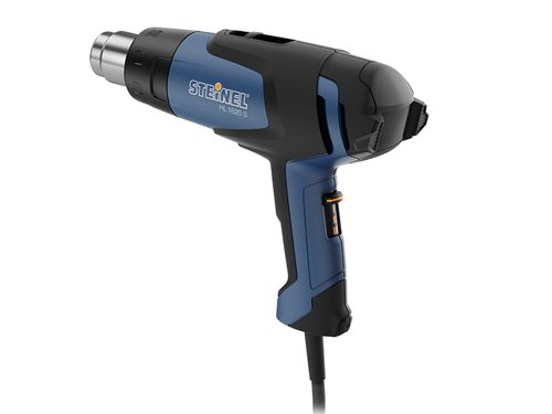The Steinel HL1820S Pistol Grip Heat Gun has a powerful motor with approximately 600 hours of motor life. Both temperature and air flow rate is controlled in three stages. It has a balanced, lightweight design and an ergonomically shaped handle with a soft inlay that ensures optimum handling. There is also an integrated thermal cut-out that prevents over heating.The tool can be used with all industry standard nozzles, making all sorts of different applications even easier. For example de-icing, drying, shaping, heat shrinking and much more. Steinel HL1820S Pistol-Grip Heat Gun 240 Volt Version.Specifications:Input Power: 1,800W.Airflow: 200/300/500 L/min.Air Temperature: 50/400/600°C.Weight: 0.8kg.