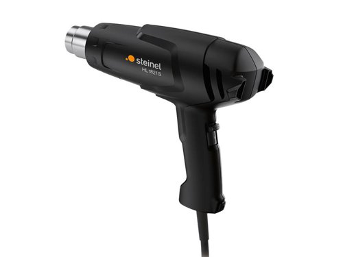 The Steinel HL1821S Hot Air Gun has a lightweight design for easy control. Electronically controlled, with an infinitely variable temperature setting from 80-630°C in 9 steps, via an easy-to-use thumbwheel. An integrated fine dust filter protects the internal components from damage.Specifications:Input Power: 1,800W.Heat Settings: 300-550°C in 2 steps.Airflow: 150-500 L/min.Weight: 0.80kg.