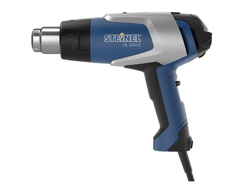 The Steinel HL2020E 3-Stage Airflow LCD Heat Gun deliveres a hot air temperature of up to 630°C. The current working temperature and airflow rate is indicated on the LCD display which is easy to read at any light level. The tool immediately responds to heat build-up by indicating a warning triangle on the display.Fitted with a residual heat indicator that warns that the delivery nozzle is still hot and can cause burns even long after the tool has been unplugged. It features professional technology for shaping tiles, desoldering circuit boards, welding plastics, drying repair filler, shrinking cable sleeves, soldering pipes and much more.Supplied with: 1 x 9mm Reduction Nozzle and 1 x Case.Specifications:Input Power: 2,200 Watt.Air Flow: 150/150-300/300-500 l/min.Air Temperature: 80-630°C.Weight: 0.88kg.