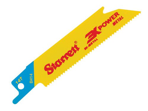 STR B414-5 Bi-Metal Reciprocating Blade, Metal Straight 100mm 14 TPI (Pack 5)