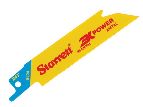 STR B424-5 Bi-Metal Reciprocating Blade, Metal Straight 100mm 24 TPI (Pack 5)