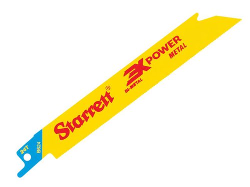 STR B624-5 Bi-Metal Reciprocating Blade, Metal Straight 152mm 24 TPI (Pack 5)