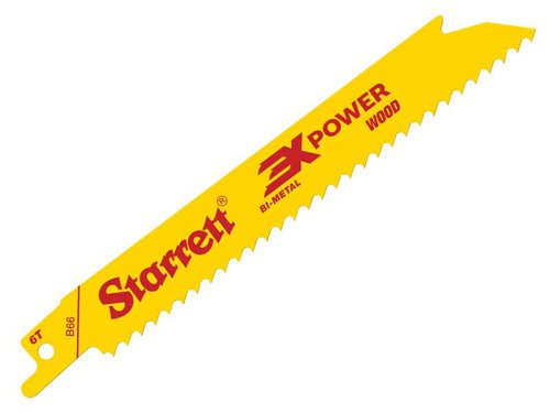 STR B66-5 Bi-Metal Reciprocating Blade, Wood Straight 152mm 6 TPI (Pack 5)