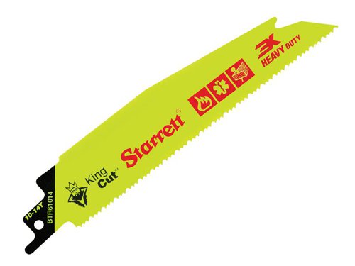 Starrett BTR61014-5 Bi-Metal King Cut™ Demolition Blade 152mm 10-14 TPI (Pack 5)