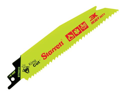 Starrett BTR6610-5 Bi-Metal King Cut™ Demolition Blade 152mm 6-10 TPI (Pack 5)