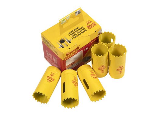 STR FCH0100-6 Fast Cut Bi-Metal Holesaw 25mm Bulk Pack of 6