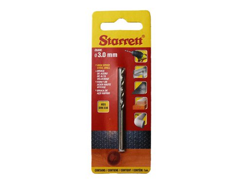 STR HSS Split Point Drill Bit 3.0 x 61mm