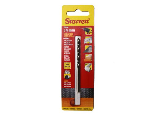 STR HSS Split Point Drill Bit 4.0 x 75mm