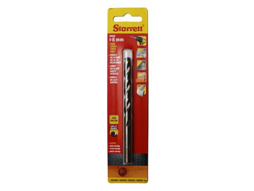 STR HSS Split Point Drill Bit 8.0 x 117mm