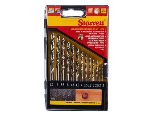 STR HSS Split Point Drill Bit Set, 13 Piece