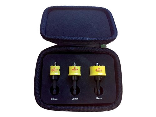 STR Cordless Smooth Cut Bi-Metal Holesaw Kit, 3 Piece