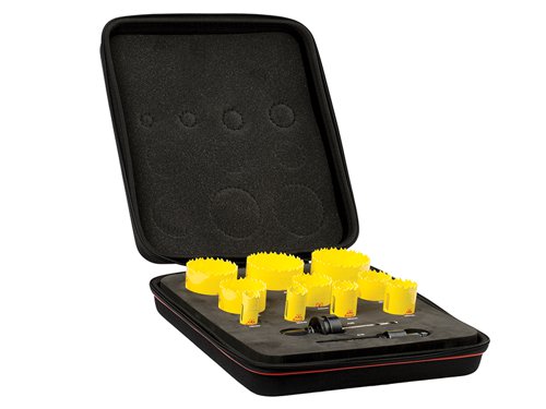 STR KDC10022 Deep Cut Bi-Metal Deluxe Plumber's Holesaw Kit, 12 Piece