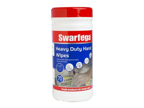 Swarfega® Heavy-Duty Hand Wipes are ideal for cleaning your hands after general tasks. They quickly and thoroughly clean dirt from hands. Conveniently sized packs are ideal for workshops, easy to store and no water is required.