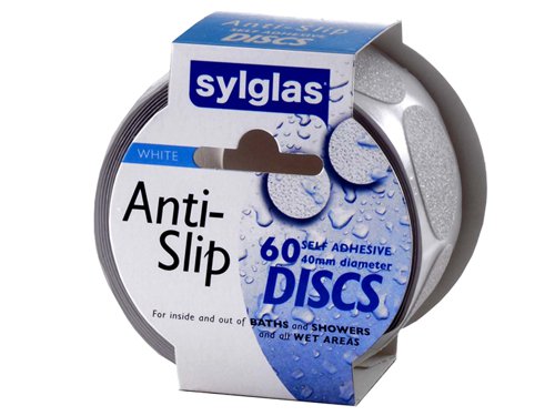 Sylglas Anti-Slip Discs 40mm White (Pack 60)
