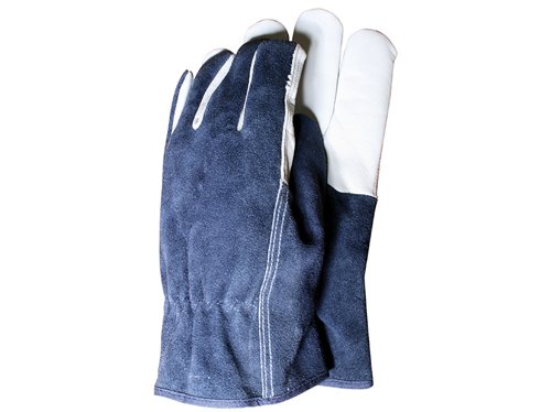 T/CTGL418L Town & Country TGL418L Premium Leather & Suede Men's Gloves - Large