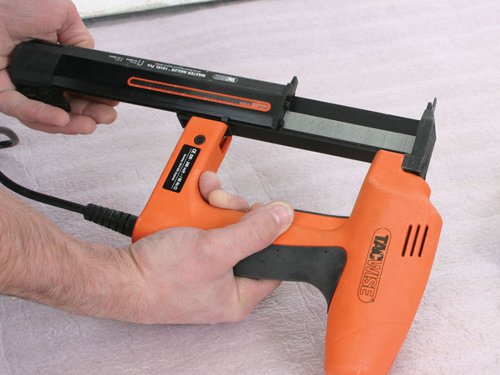 The Tacwise 191EL Master Pro Nailer & Stapler has a safety on/off switch, single shot trigger and an ultra quick release reloading system with a staple/nail refill window. For use on soft and medium wood, plasterboard, MDF, flooring, panelling, garden furniture and trellis work. Supplied with a carry case.Specifications:Fires: 180/18 Gauge Brad Nails: 15-35mm, 91 Narrow Crown Staples: 15-35mm.Capacity: Staples & Nails: 100 (max.)Length: 255mm.Width: 68mm.Depth: 230mm.Weight: 1.8kg.