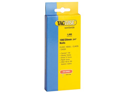 Tacwise 180 18 Gauge 40mm Nails (Pack 1000)