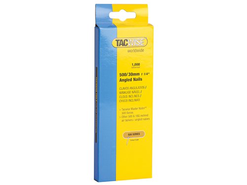 Tacwise 500 18 Gauge 30mm Angled Nails (Pack 1000)