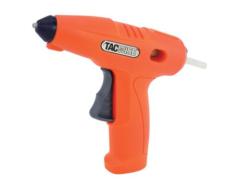The Tacwise H4-7 Hot Melt Cordless Glue Gun is ideal for a wide range of applications, including DIY, arts and crafts, fabrics, wood, plastic and leather. Made from impact and high heat resistant material, the free-standing gun is quick to heat up and features a handy auto turn-off after 5 minutes of non-use.With an automatic LED light for precision, and a comfortable, contoured trigger, this gun is the ideal choice for DIY/everyday usage. It also boasts a rechargeable, fully integrated 4V lithium-ion battery, making wires a thing of the past.Supplied with: 1 x USB Charging Cable, 30 x Tacwise Hot Melt Glue Sticks and 1 x Handy Neoprene Storage Bag.Backed by a 2-year guarantee when using Tacwise Hot Melt Glue Sticks.