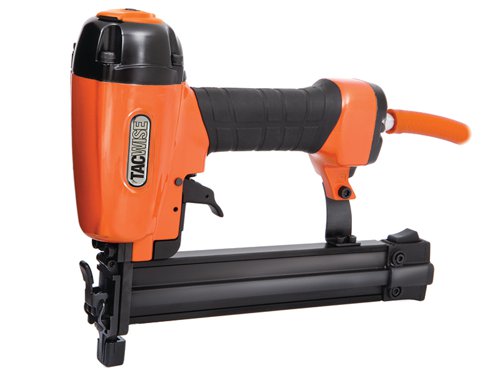 The Tacwise C1832V Pneumatic Mini Brad Nailer fires 18 gauge brad nails 10-32mm in length. Accurate and reliable, it includes a variable top exhaust and quick release nose gate.Specifications:Magazine Capacity: 100 Brads.Fires: 18G nails (10-32mm).Operating Pressure: 60-100 PSI, 81 dBA.Trigger: Contact Trip (bump).Weight: 1.1kg.