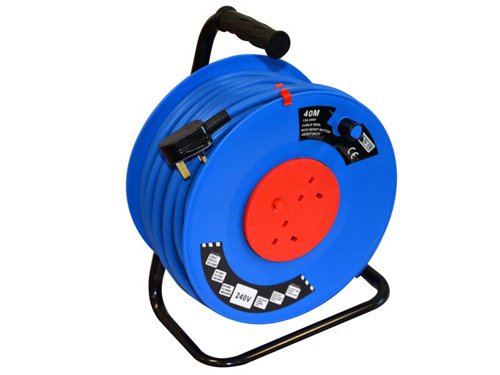 TAL Heavy-Duty Cable Reel 220V 2-Socket 40m