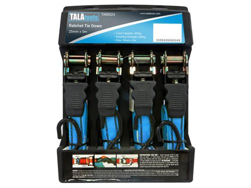 TAL Ratchet Tie Down Set, 4 Piece
