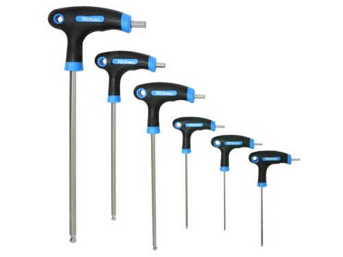 TAL Metric T-Handle Hex Key Set, 6 Piece