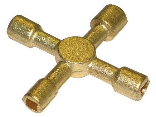 TAL 4-Way Brass Service Key