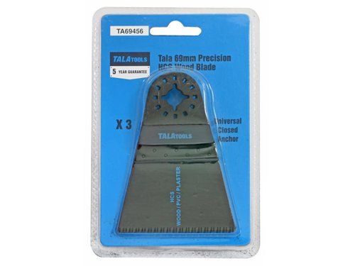 TAL Multi-Tool Japanese HSC Wood Blade 69mm (Pack 3)