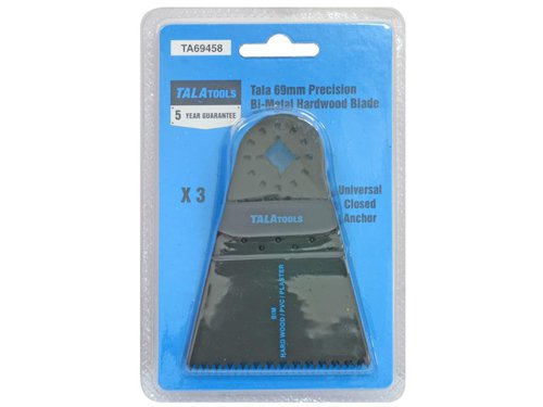 TAL Multi-Tool Japanese Bi-Metal Wood Blade 69mm (Pack 3)