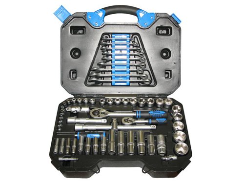 TAL 1/4in & 1/2in Drive Socket & Accessory Set, 58 Piece