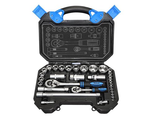 TAL 1/4in & 1/2in Drive Socket & Accessory Set, 32 Piece