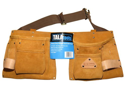 TAL Heavy-Duty Double Tool & Nail Pouch