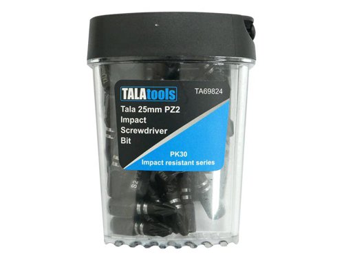 TAL Pozidriv Impact Screwdriver Bits PZ2 x 25mm (Pack 30)